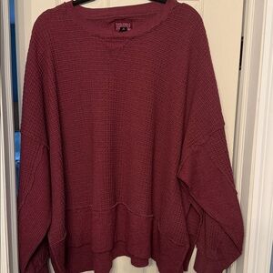 American Eagle Outfitters Burgundy Sweater